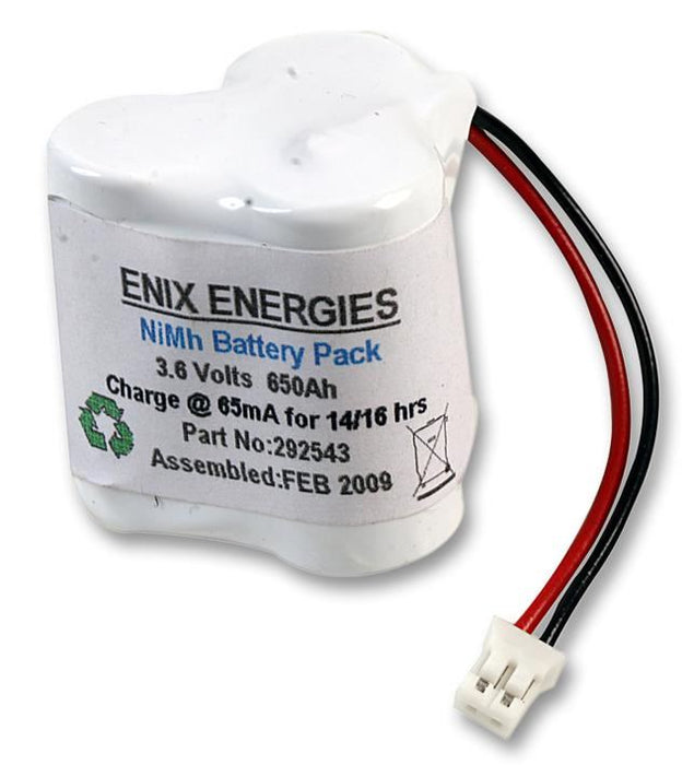 3.6V 600mAh NiMH Battery Pack 3 Cell