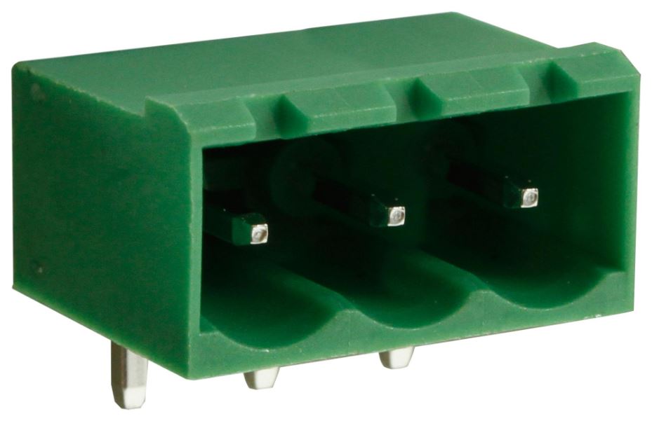 5.08mm Horizontal Pluggable Terminal Block Header, 3-Pole, 15A