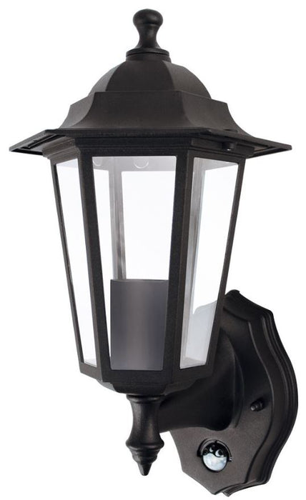 6-Panel Coach Lantern with PIR Sensor, E27, IP44