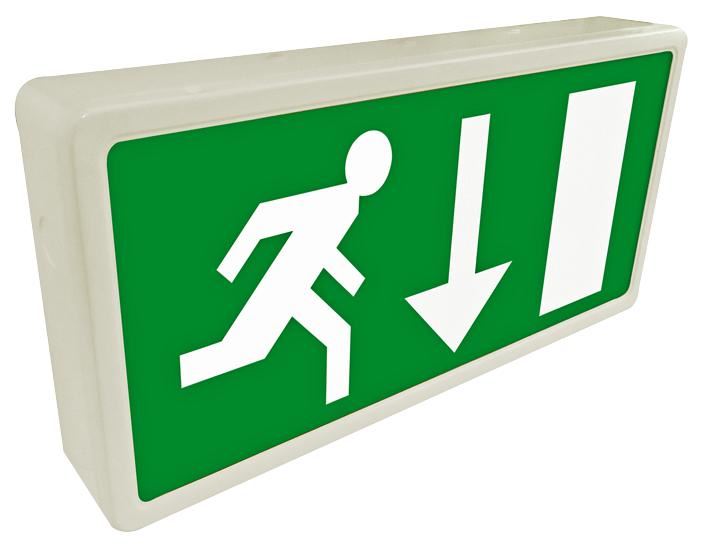 LED Emergency Exit Light Box, Maintained