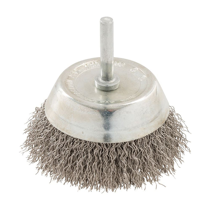 Rotary Stainless Steel Wire Cup Brush - 75mm