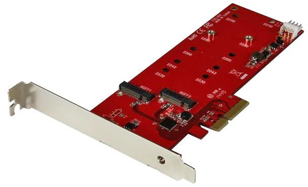 2x M.2 NGFF SATA SSD Controller Card - PCI-Ex
