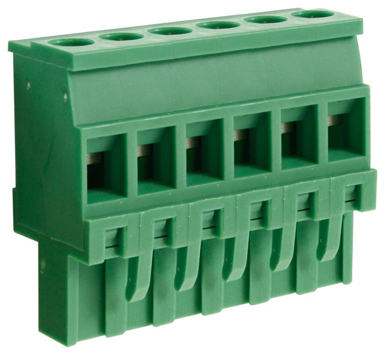5.08mm Vertical / Reversed Pluggable Terminal Block, 6-Pole, 15A
