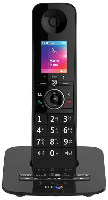 Premium DECT Phone with Call Blocking and Answer Machine, Single Handset