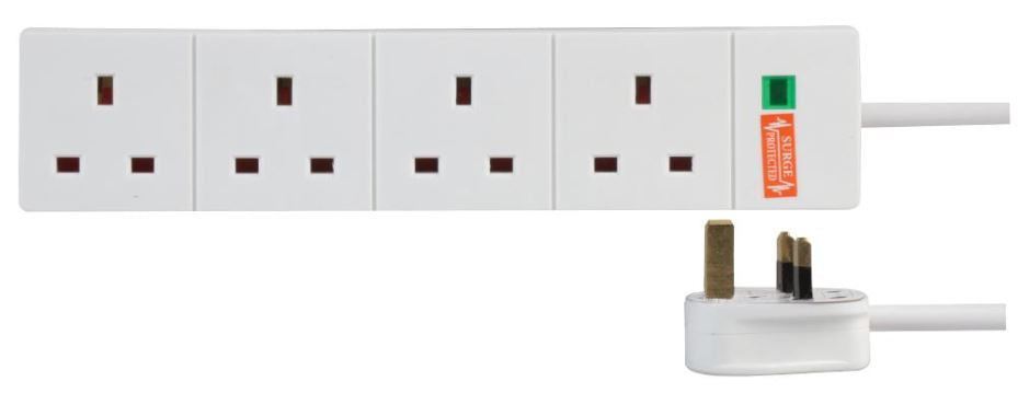 4 Gang Surge Protected Extension Lead