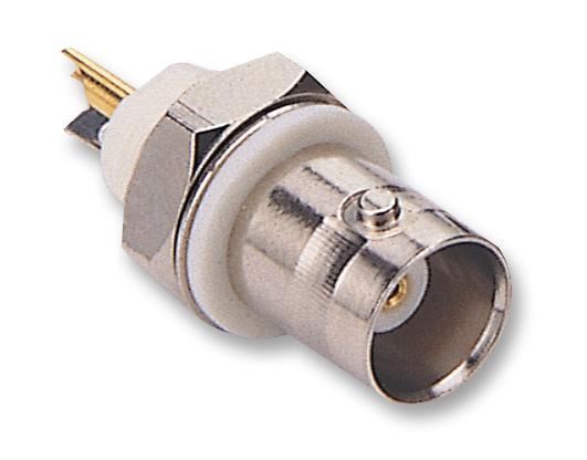 75 ohm BNC Panel Mount Socket, DC to 4GHz - Solder Termination