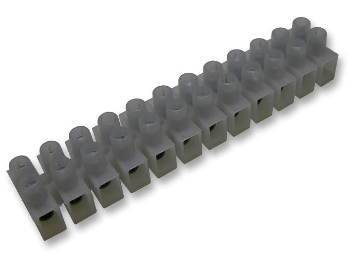 12 Way Terminal Block with Wire Protectors 17.5A