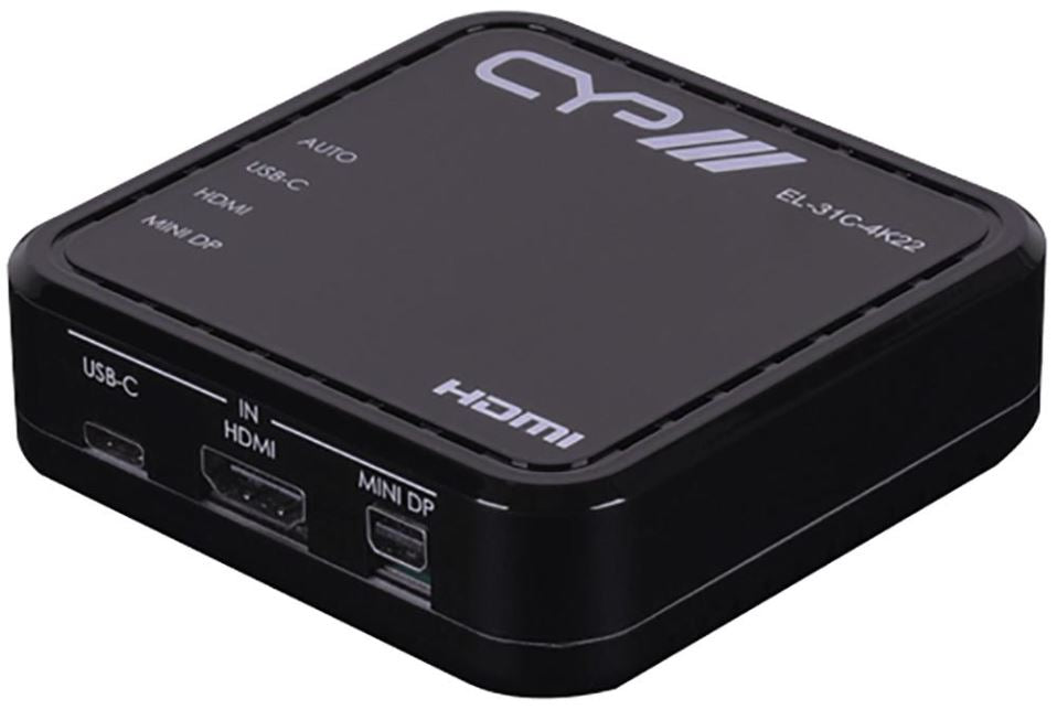 4K Multi-Format Switcher USB-C/MiniDP/HDMI to HDMI