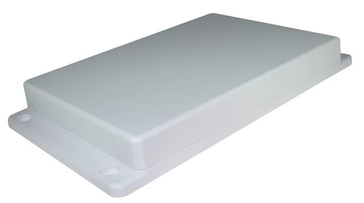 White ABS Flanged Enclosure -205.6x125.6x25mm