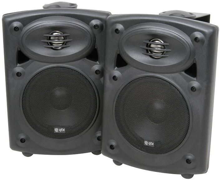 5.25" Active Stereo Speakers, 2x20W RMS, Black (Pair)