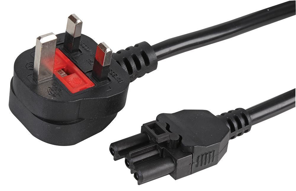 2m Wieland Plug to 13A UK Plug Power Lead