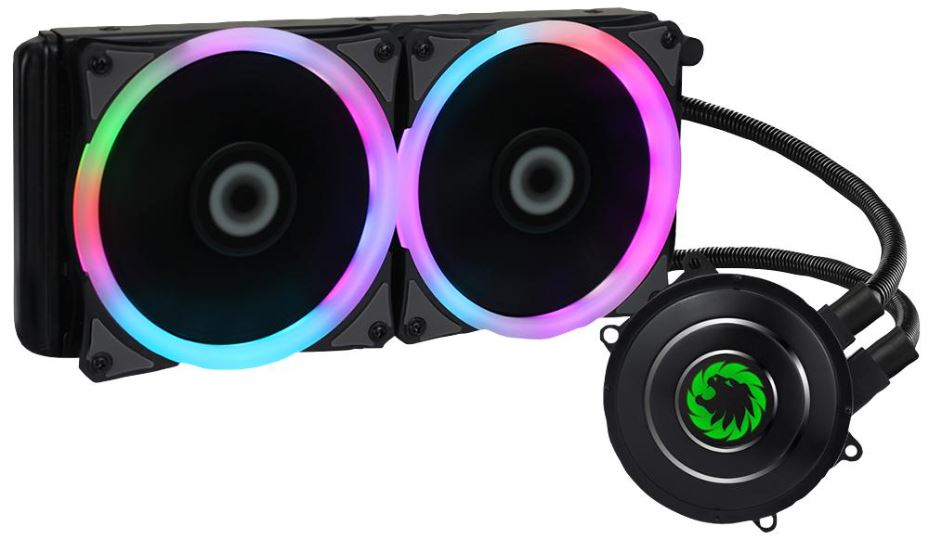 Iceberg Liquid Cooling System with Dual 7 Colour PWM Fans