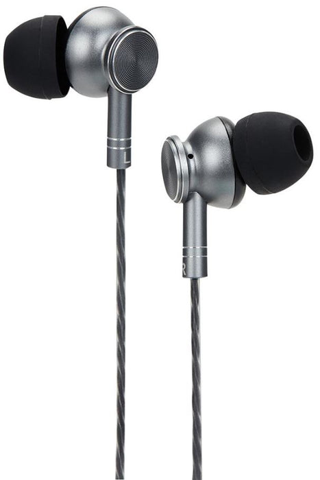 Stereo Earphones with Mic & Controller, Grey