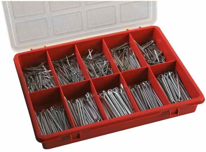 DURATOOL - Split Pin / Cotter Pin Assortment Pack, 650 Piece