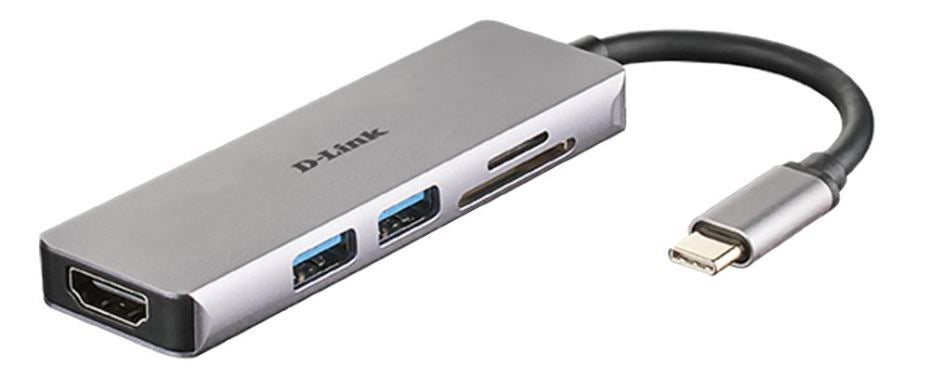USB-C Multiport Hub with HDMI & SD Card Reader, 2x USB-A HDMI