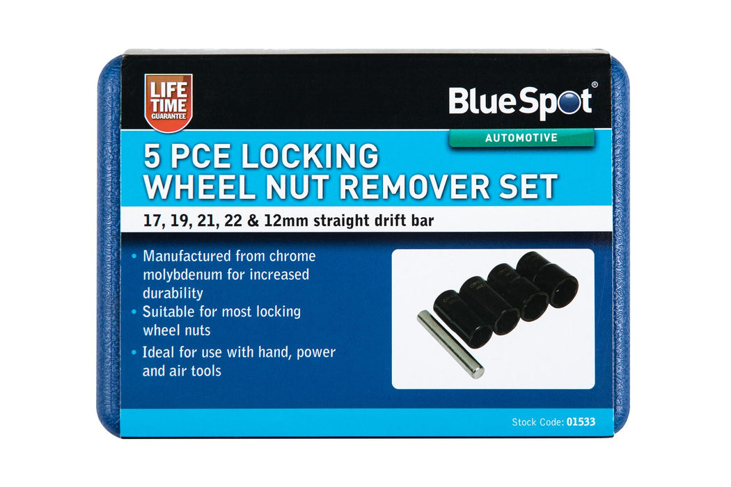 Locking Wheel Nut Remover Set