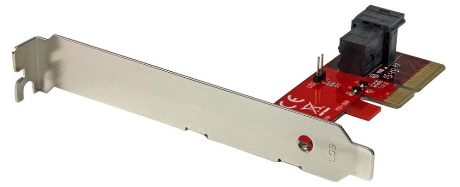 x4 PCI-Express to SFF-8643 Adaptor for NVMe U.2 SSD Drives
