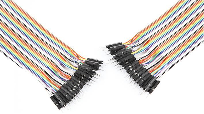 40 Way Male to Male Jumper Ribbon Cable - 200mm