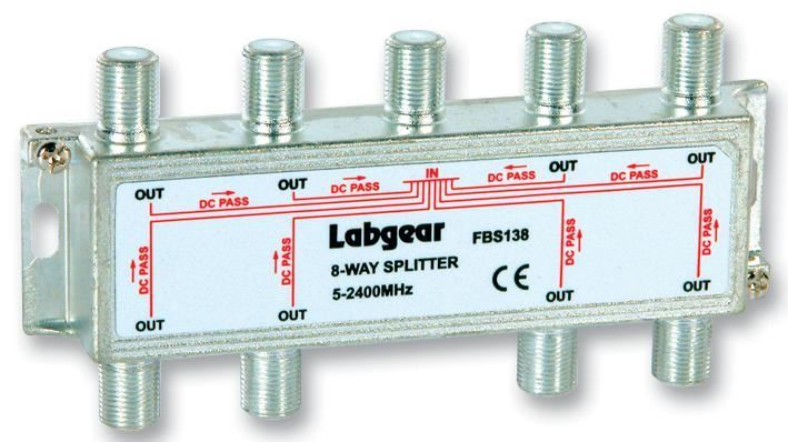 Broadband Compact Splitter Power Pass All Ports 5 2400MHz