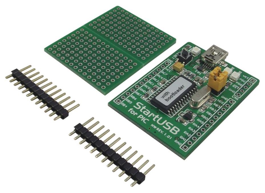 StartUSB Development Board with PIC18F2550 Microcontroller for PIC Board
