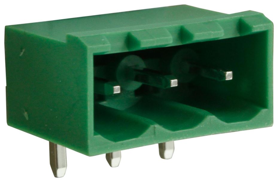 5mm Horizontal Pluggable Terminal Block Header, 3-Pole, 15A