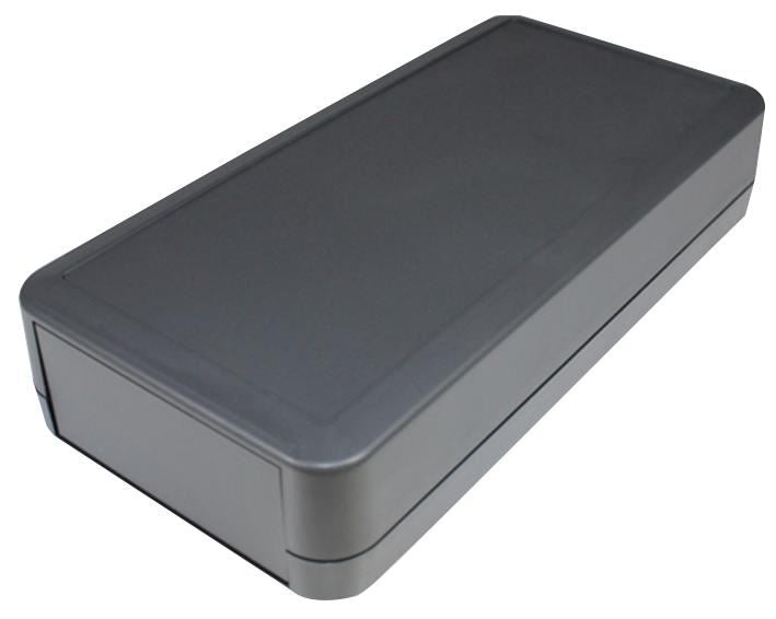 Grey ABS Handheld Enclosure with Battery Compartment - 165x80x35mm