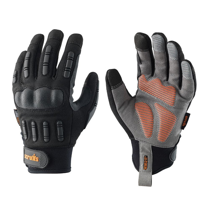 Trade Shock Impact Gloves Black