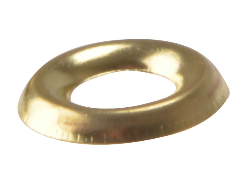 Screw Cup Washers, Polished Brass