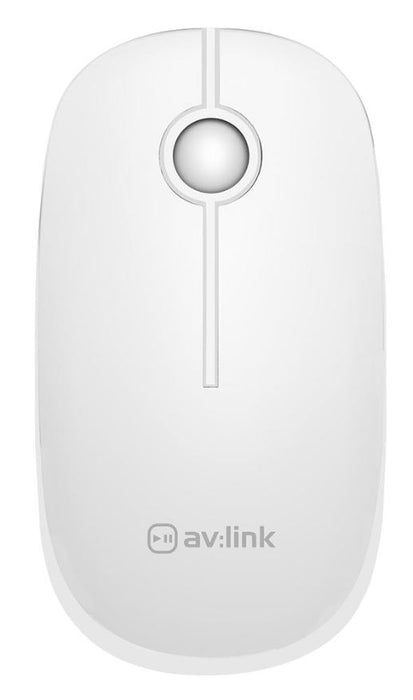 Slim Wireless Optical Mouse, White