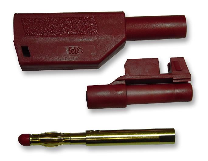 Stacking Safety Plug, Red, 2 Pack