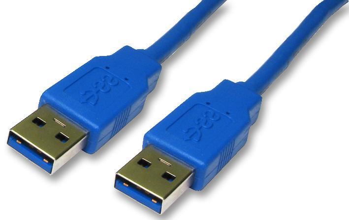 USB 3.0 A Male to A Male Lead Blue