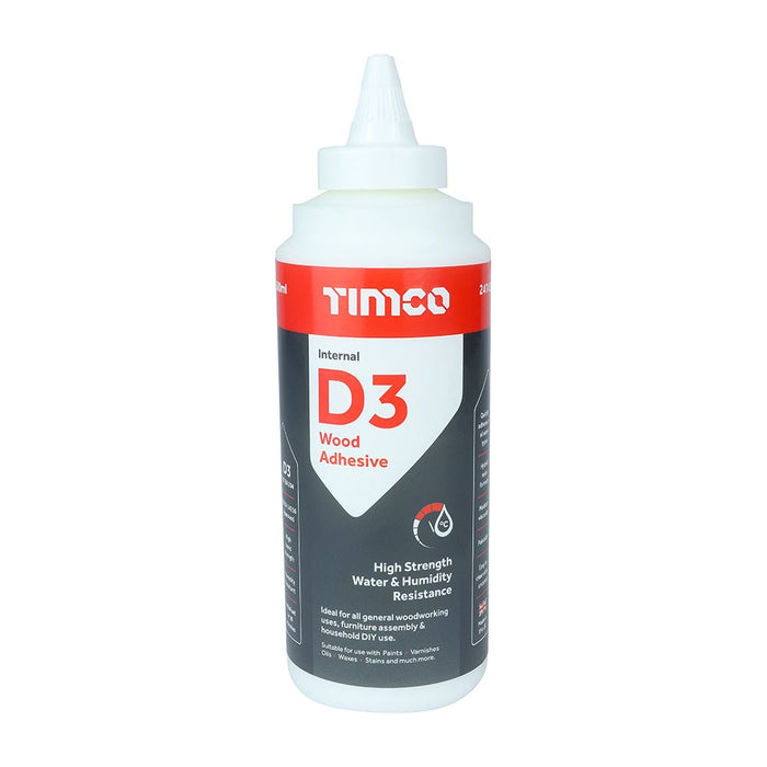 Internal D3 Wood Adhesive (Size 500ml - 1 Each)