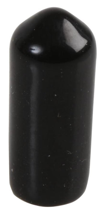 Black PVC Protective Dust Covers / Caps, 6.5x18mm
