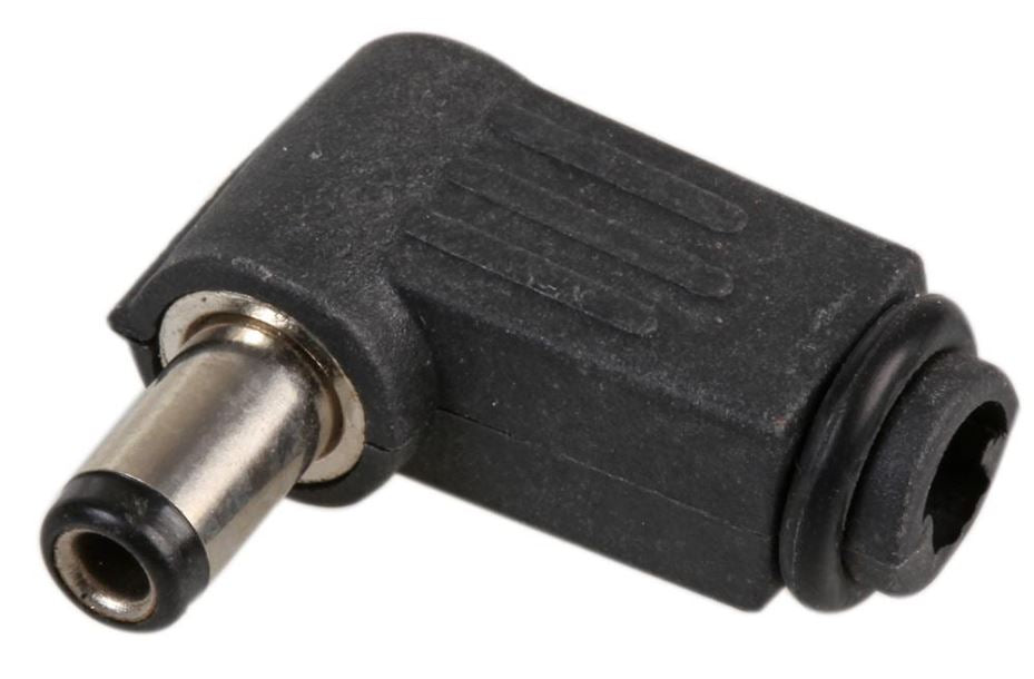 2.5mm DC Power Plug, Right Angle / 90 Degree