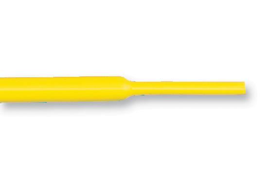 TE CONNECTIVITY Heat Shrink Tubing Yellow 2:1 Shrink Ratio