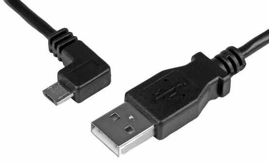 Left Angled Micro USB Charge & Sync Cable