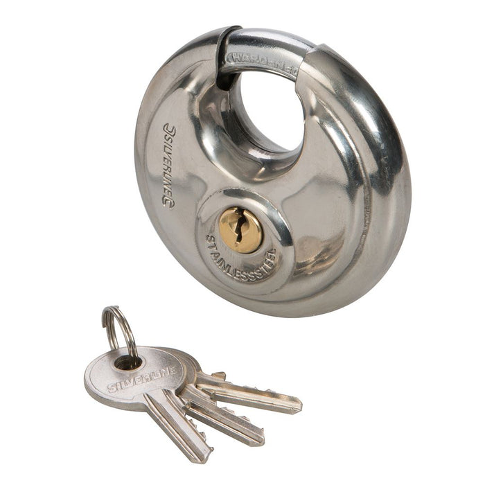 Stainless Steel Disc Padlock