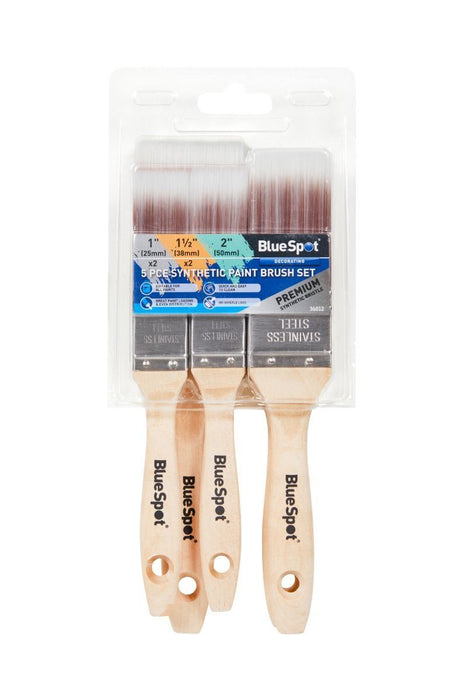 5 PCE Synthetic Paint Brush Set