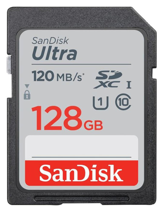 128GB Ultra SDHC Memory Card, UHS-I U1 Class 10 120MB/s