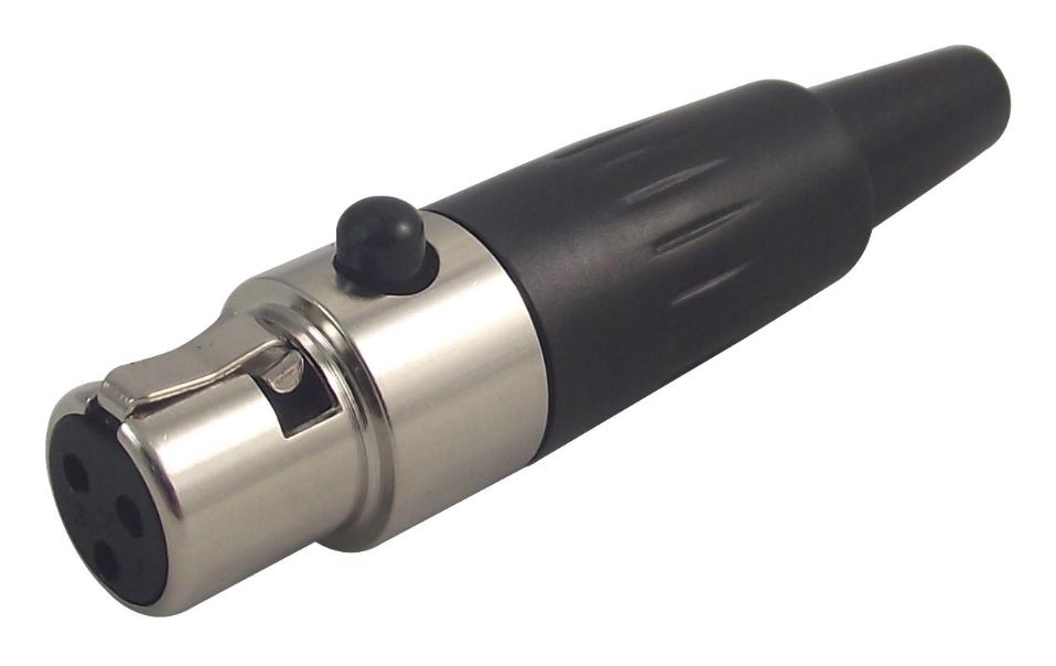 Mini-XLR Socket, 3 Pole