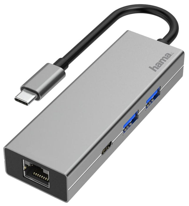 USB-C Multiport Hub & LAN Adaptor, USB-C to 2x USB-A USB-C RJ45