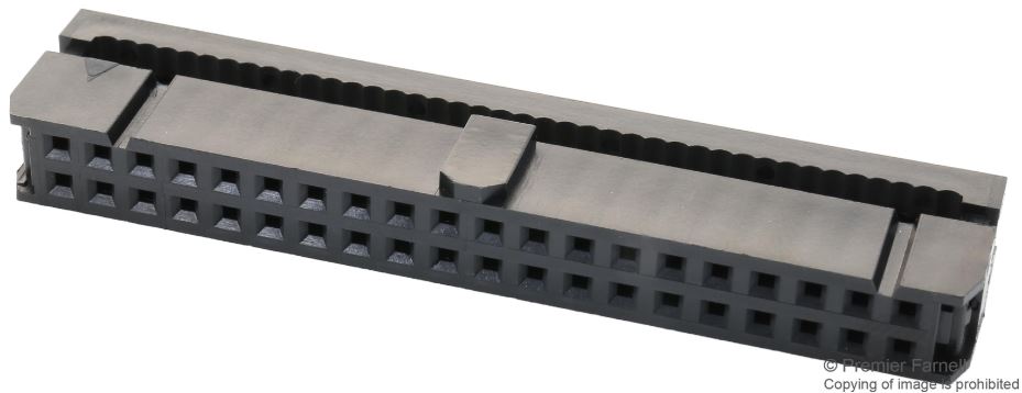 2.54mm IDC Connector, 2 Row, 40 Way, for Flat Cable