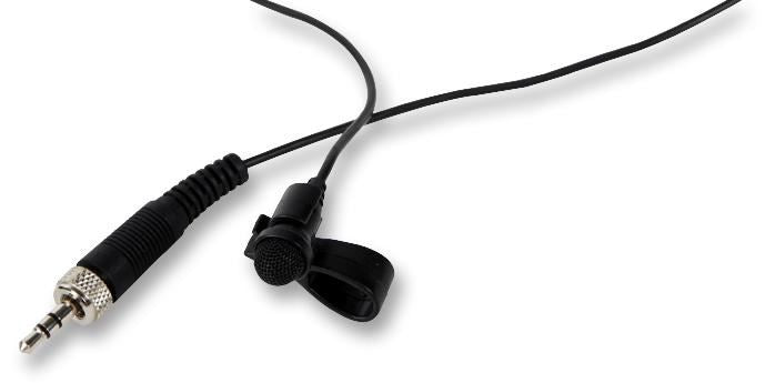 Lavalier Condenser Microphone, 3.5mm Locking Jack Plug