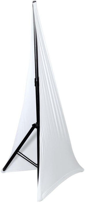 Double Sided Scrim for Speaker or Lighting Stands - White