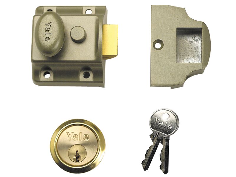 706 Traditional Nightlatch 40mm Backset ENB Finish Box