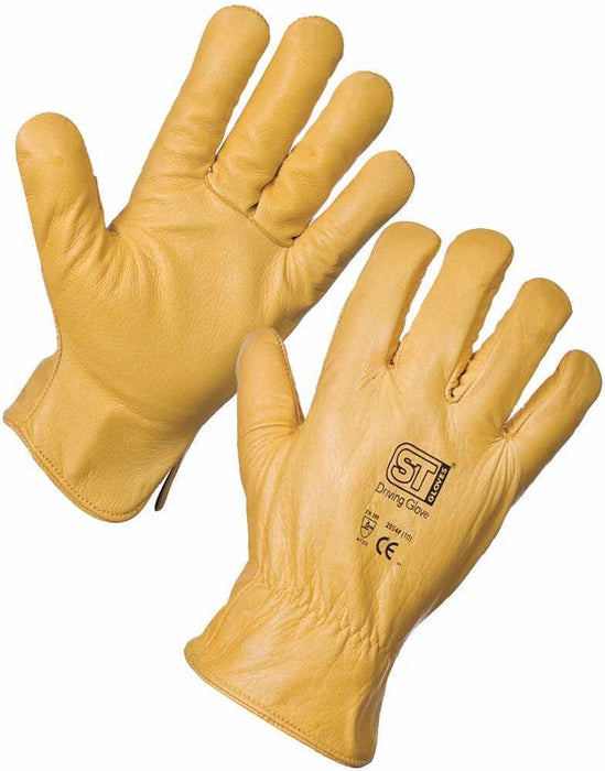 Leather Driving Gloves - Lined