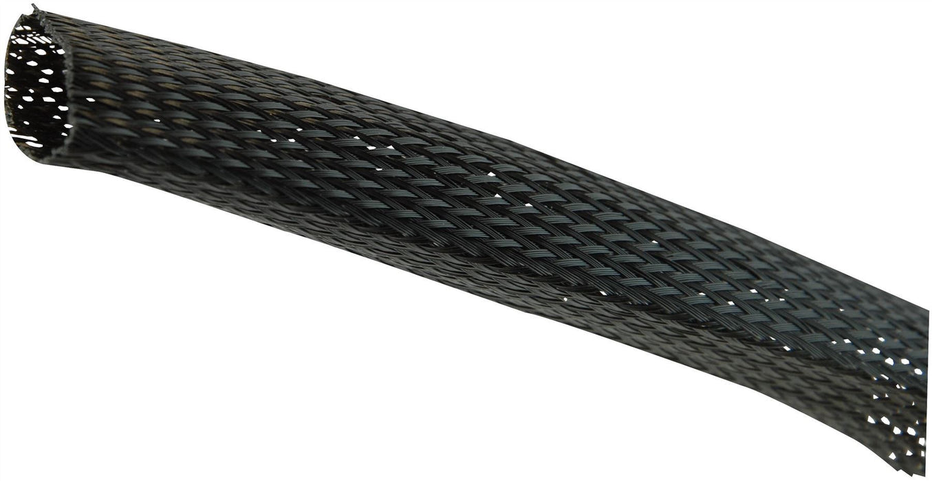 Expandable Braided Sleeving Black 45 75mm 25m Reel