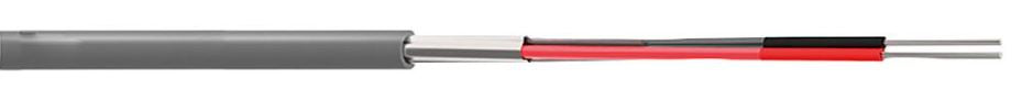 9501 Equivalent 2 Core Cable, Grey, LSF, 100m
