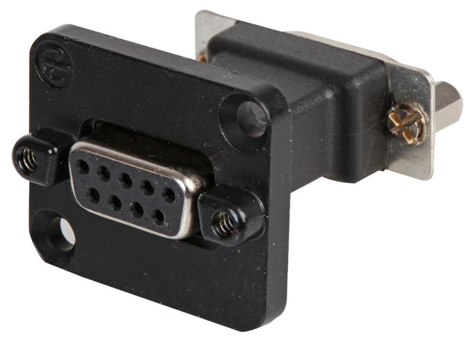 9 Pin D-Sub Socket to Socket Panel Mount Feedthrough Adaptor