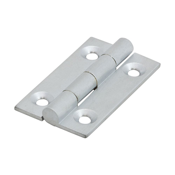 Solid Drawn Hinge - Solid Brass - Satin Chrome